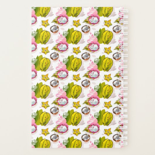 Free Hand Textured Fruit Pattern Planner (Achterkant)