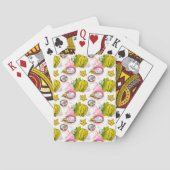 Free Hand Textured Fruit Pattern Pokerkaarten (Achterkant)