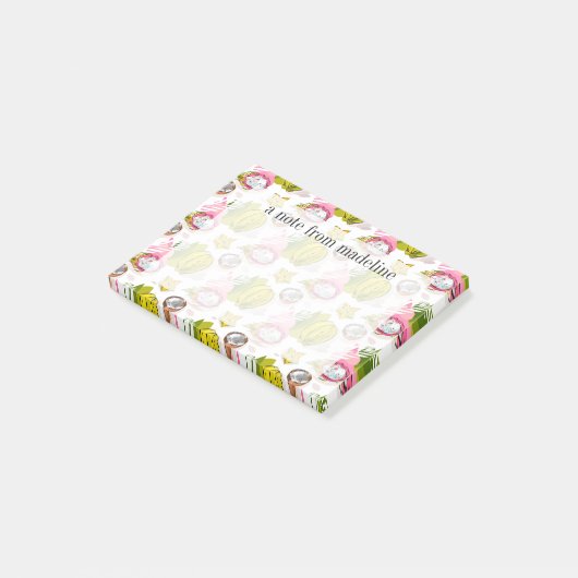 Free Hand Textured Fruit Pattern Post-it® Notes (Schuin)