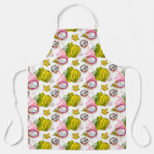 Free Hand Textured Fruit Pattern Schort (Voorkant)