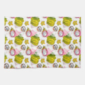 Free Hand Textured Fruit Pattern Theedoek (Horizontaal)