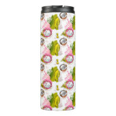 Free Hand Textured Fruit Pattern Thermosbeker (Achterkant)