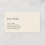 Free Handwriting Script Nanny Visitekaartje (Achterkant)