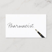 Free Handwriting Script Pharmacist Visitekaartje (Voorkant)