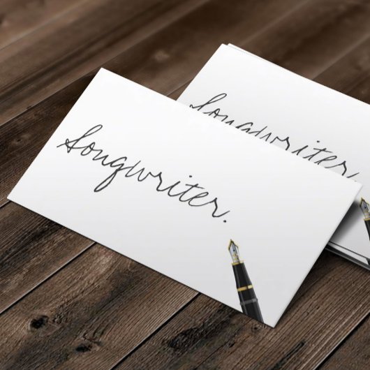 Free Handwriting Script Songwriter Visitekaartje