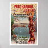 Free Harbour Jubilee, 1899.  Adverteren Poster (Voorkant)