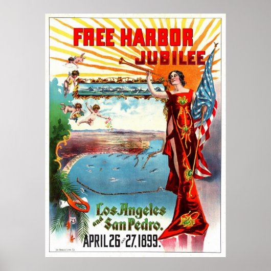 Free Harbour Jubilee 1899 Poster (Voorkant)
