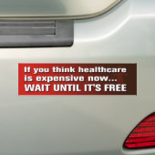 Free Healthcare Bumpersticker (Op auto)