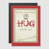 free hug coupon, magnetische uitnodiging (Voorkant / Achterkant)