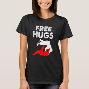 Free Hugs Brazililian jiu jitsu Mannen Women Jiu J T-shirt