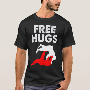 Free Hugs Brazililian jiu jitsu Mannen Women Jiu J T-shirt