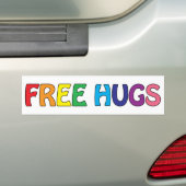 Free Hugs Bumpersticker (Op auto)