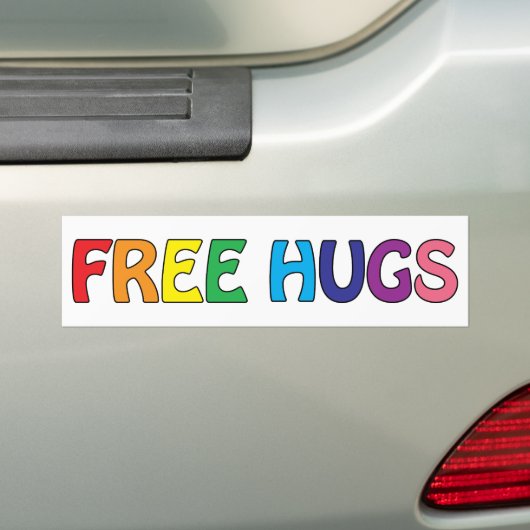 Free Hugs Bumpersticker (Op auto)