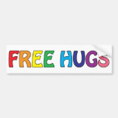 Free Hugs Bumpersticker (Voorkant)