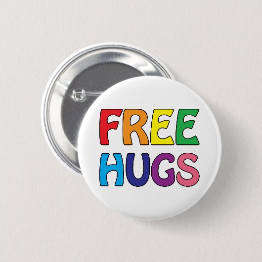 Free Hugs Button (Voorkant /achterkant)