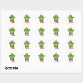 Free Hugs - Cactus Funny Humor Ronde Sticker (Vel)
