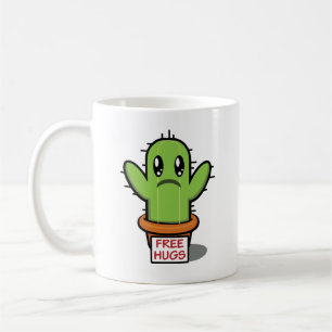 Free Hugs - Cactus Humor Funny Koffiemok