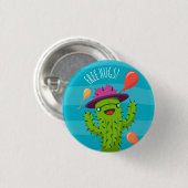 Free Hugs Cactus Illustration - Funny Badge Ronde Button 3,2 Cm (Voorkant /achterkant)