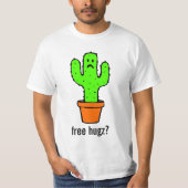 Free Hugs Funny Cactus Shirt (Voorkant)