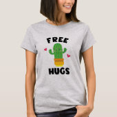 Free Hugs Funny Cactus Shirt (Voorkant)
