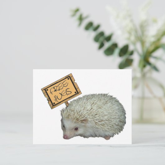 Free Hugs Hedegel Briefkaart (Staand voorkant)