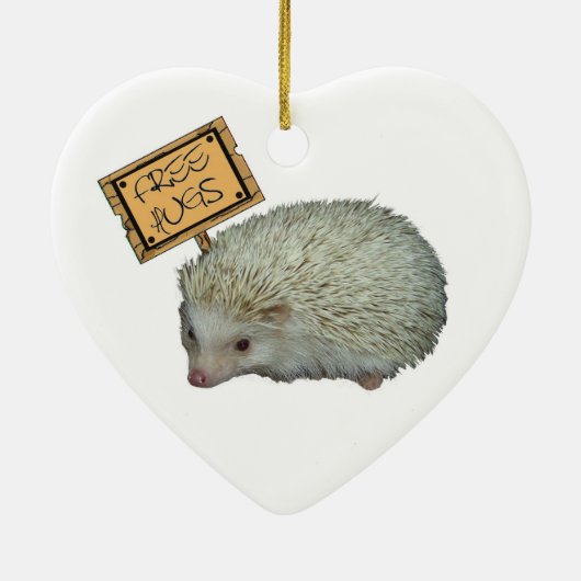 Free Hugs Hedegel Keramisch Ornament (Achterkant)