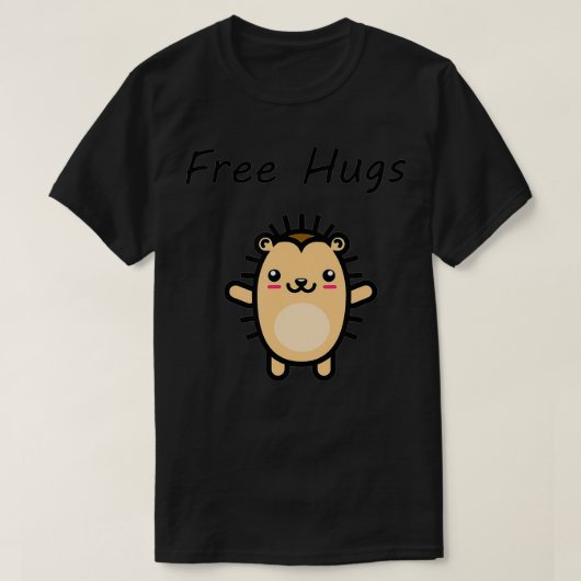 Free Hugs Hedgehog T-shirt (Design voorkant)
