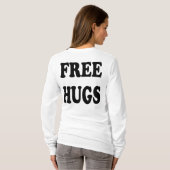 Free Hugs Hoodie T-shirt (Achterkant volledig)