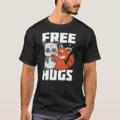 Free Hugs I Panda I Kids I Red Panda T-shirt (Voorkant)