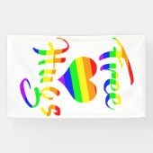 Free Hugs | LGBTQ+ Pride  Spandoek (Horizontaal)