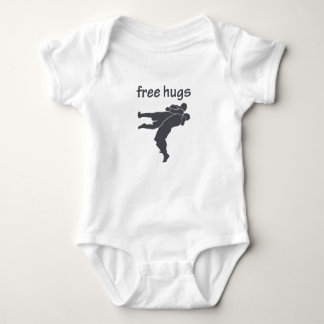Free Hugs mma, bjj, grappling, worstling baby Romper
