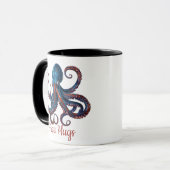 Free Hugs Octopus Mug - Funny Custom Coffee Cup Mok (Voorkant links)