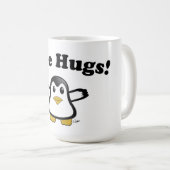 Free Hugs Penguin Coffee Mok (Voorkant rechts)