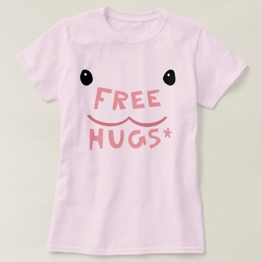 Free Hugs Poring TShirt - Gepersonaliseerd (Design voorkant)