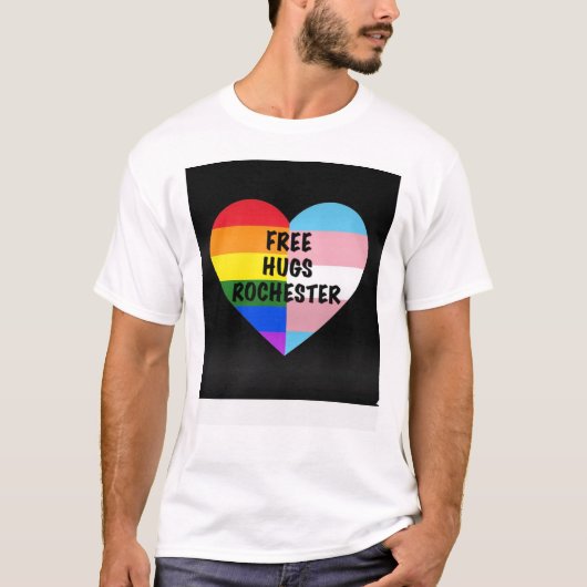 Free Hugs Rochester Standard T-Shirt (Voorkant)