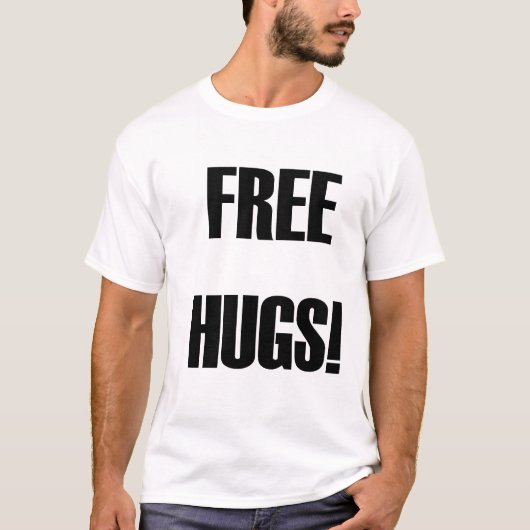 "Free Hugs"-shirt T-shirt (Voorkant)