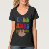 Free Hugs Sloth T-shirt (Voorkant)