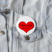 Free Hugs Spread Love Ronde Button 7,6 Cm (In situ)