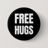 Free Hugs Standard, 2¼-inch ronde Button (Voorkant)