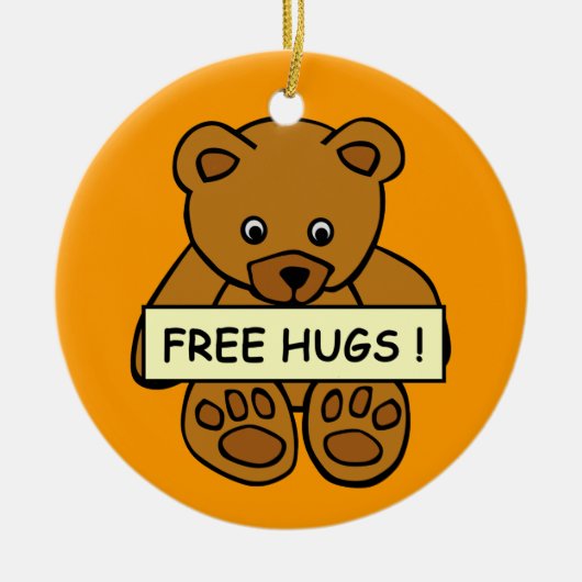 Free Hugs Teddy ornament (Voorkant)