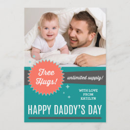 Free Hugs Vaderdag Flat Card Kaart