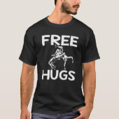 Free Hugs Wrestling Funny Wrestle Idee Mam Pap T-shirt (Voorkant)