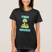 Free Hugssss Cute Snake Facehugger T-shirt (Voorkant)
