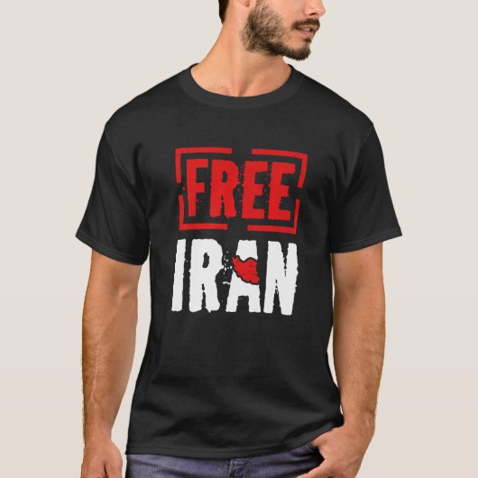 Free Iran Freedom Azadi Iranian Persian Love Quote T-shirt (Voorkant)