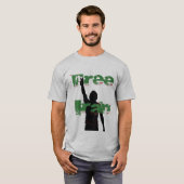 Free Iran green T-shirt (Voorkant volledig)