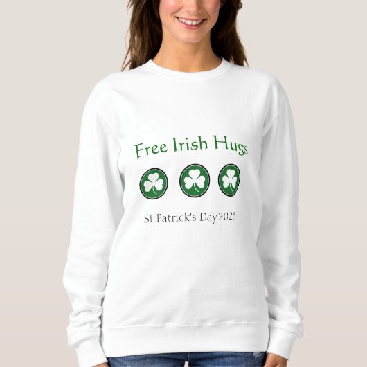 Free Irish Hugs Toddlers T-Shirt Hoodie (Voorkant)