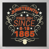 Free-ish Since 1865 Juneteenth Freedom Poster (Voorkant)