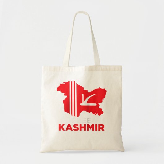 Free Kashmir Kashmiri Gifts Kashmir Raglan Basebal Tote Bag (Voorkant)
