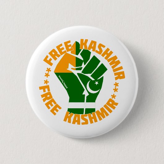 Free Kashmir Ronde Button 5,7 Cm (Voorkant)