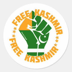 Free Kashmir Ronde Sticker